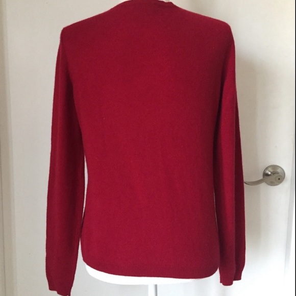 Red cashmere sweater - Picture 2 of 10